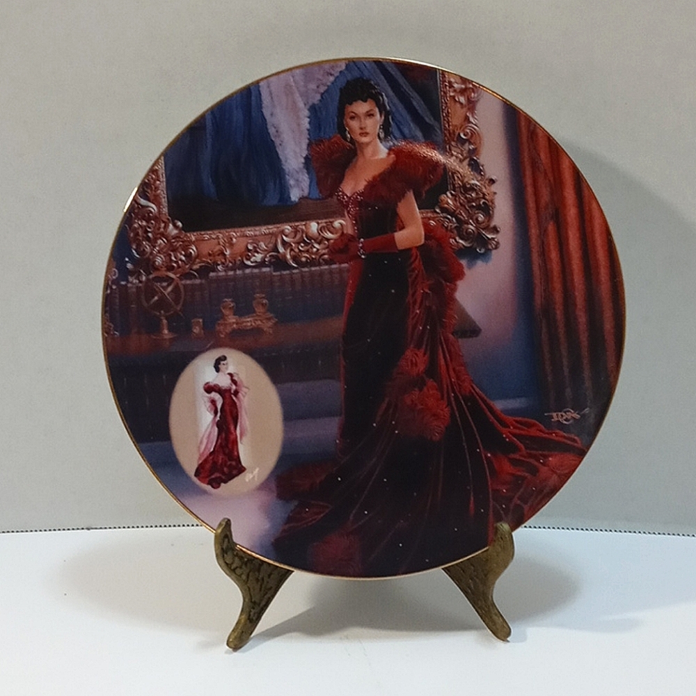 Gone with the Wind Red Dress Collectors Plate